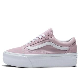 VansOld Skool Stackform 'Pink White VN0A7Q5MBLT womens size 8  34mm height